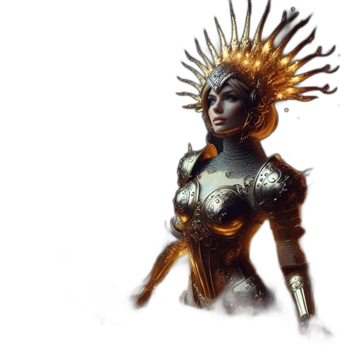 crown, jewelry, staff, concept art transparent PNG cut-out