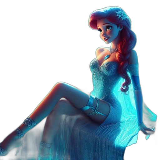 dress, fantasy art, concept art, 3d render transparent PNG cut-out