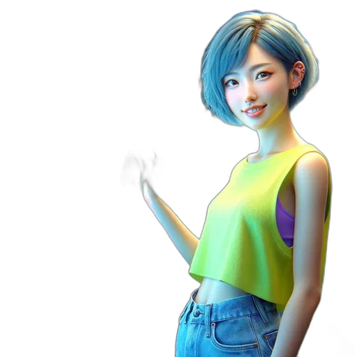 robot, dress, face, staff transparent PNG cut-out