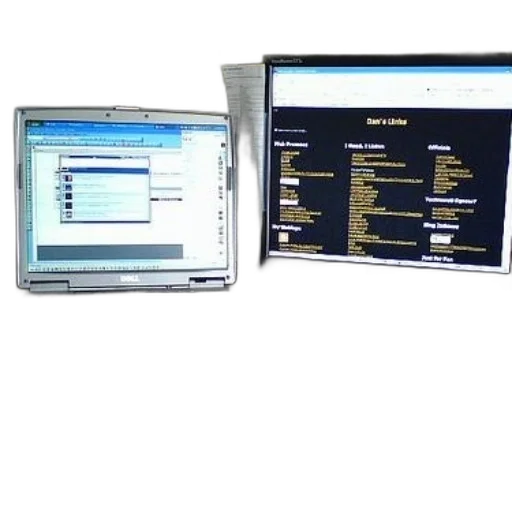 staff, laptop, monitor, side transparent PNG cut-out