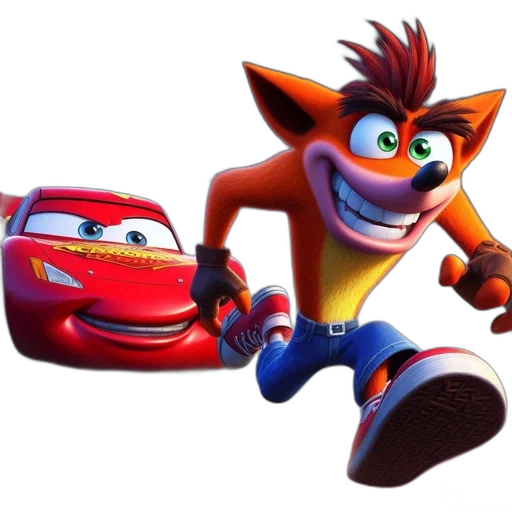 car, animal, concept art, 3d render transparent PNG cut-out