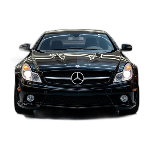 car, photorealistic, 3d render, black transparent PNG cut-out