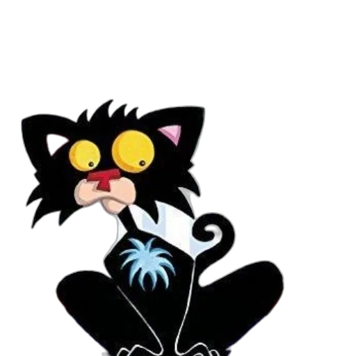 cartoon, bad, kitty, very transparent PNG cut-out