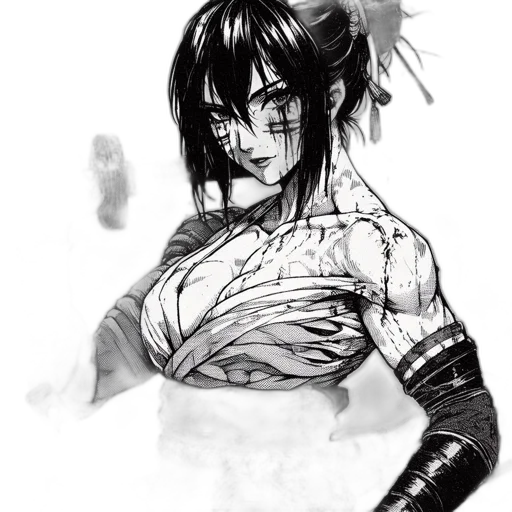 dress, mask, weapon, concept art transparent PNG cut-out