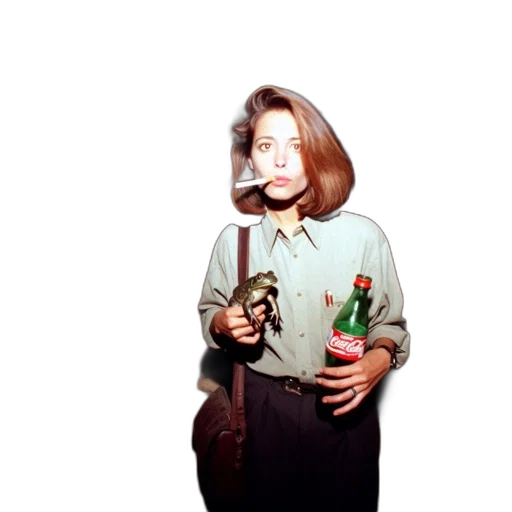 bottle, jacket, staff, dress transparent PNG cut-out
