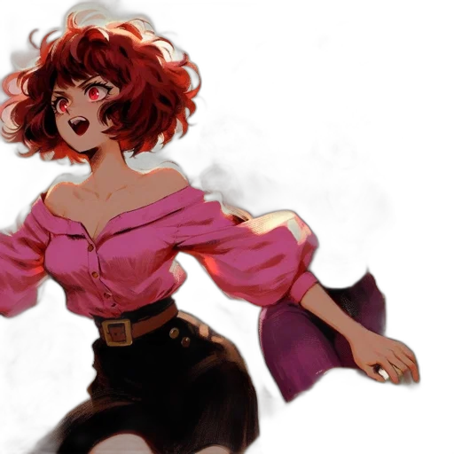dress, concept art, comic book art, anime transparent PNG cut-out