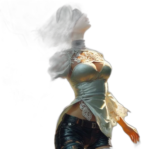 dress, mask, concept art, fantasy art transparent PNG cut-out