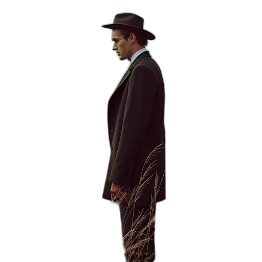 hat, jacket, staff, umbrella transparent PNG cut-out
