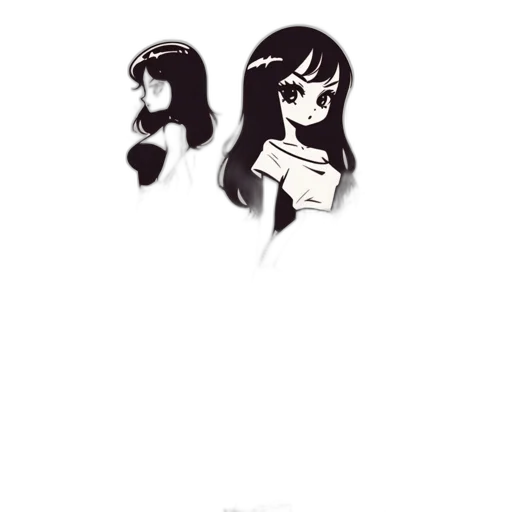 hair, dress, face, crown transparent PNG cut-out
