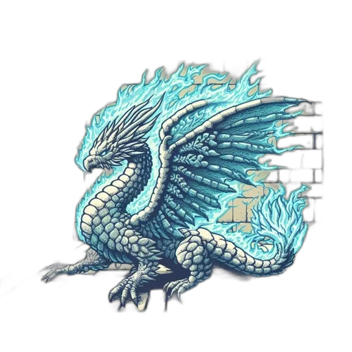 dragon, staff, sword, pixel art transparent PNG cut-out