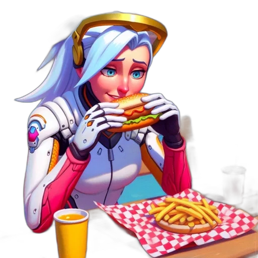 food, robot, face, weapon transparent PNG cut-out