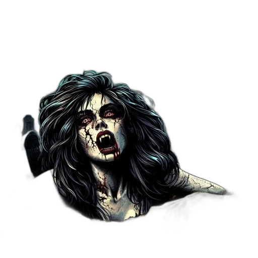 hair, staff, weapon, face transparent PNG cut-out