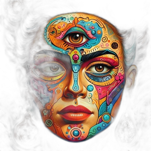 mask, face, jewelry, fantasy art transparent PNG cut-out