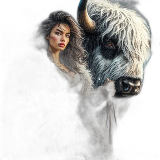 animal, face, fantasy art, photorealistic transparent PNG cut-out