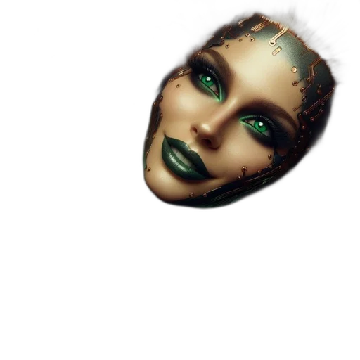 face, mask, creature, jewelry transparent PNG cut-out