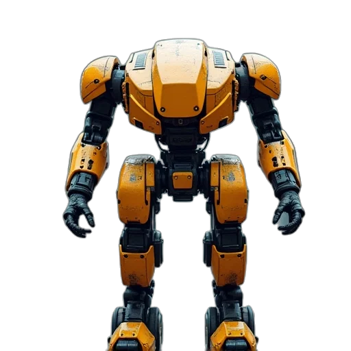 robot, weapon, 3d render, concept art transparent PNG cut-out