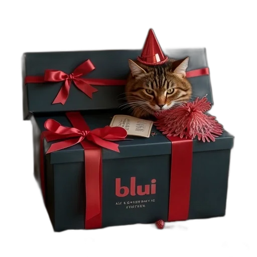 blui, black, friday, box transparent PNG cut-out