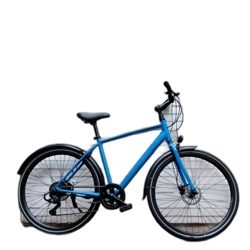 photorealistic, 3d render, blue, bicycle transparent PNG cut-out