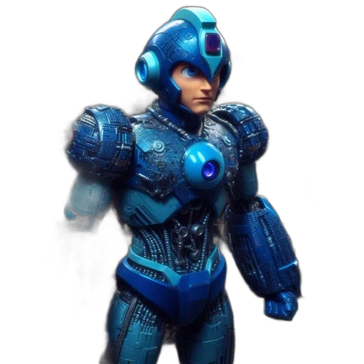 robot, 3d render, concept art, comic book art transparent PNG cut-out