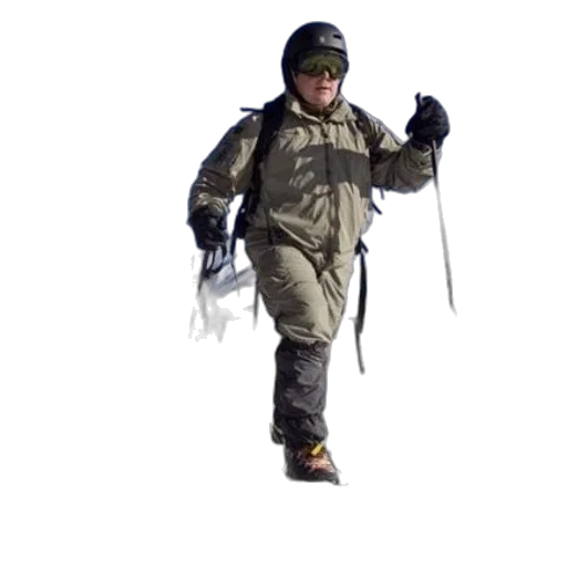 jacket, staff, weapon, animal transparent PNG cut-out
