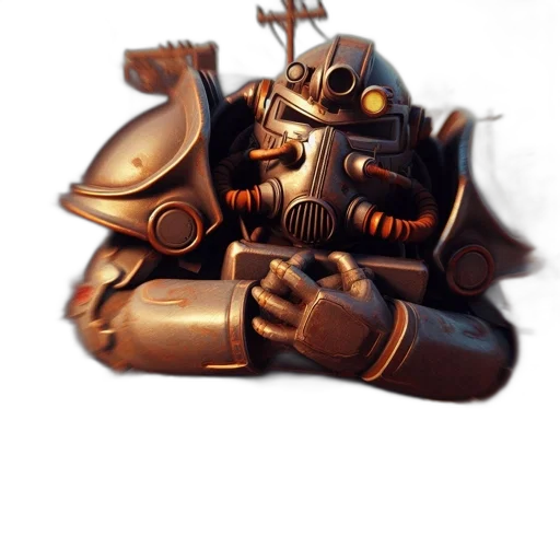 robot, weapon, mask, staff transparent PNG cut-out