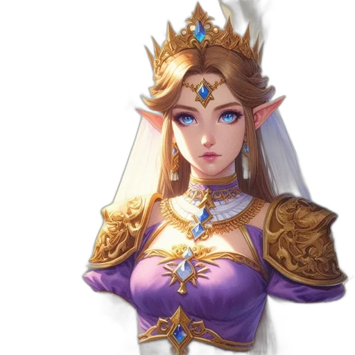 crown, dress, staff, jewelry transparent PNG cut-out