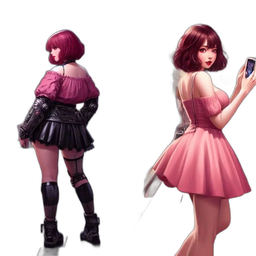 dress, concept art, 3d render, fantasy art transparent PNG cut-out
