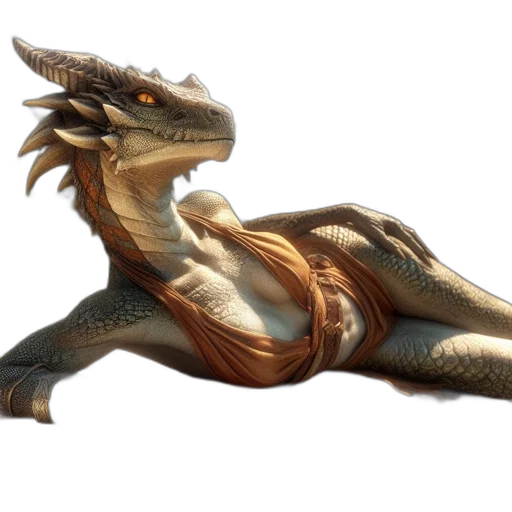 dragon, animal, creature, 3d render transparent PNG cut-out