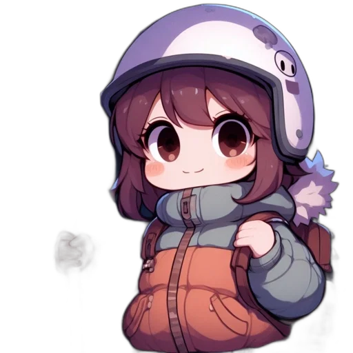 hat, flower, jacket, creature transparent PNG cut-out