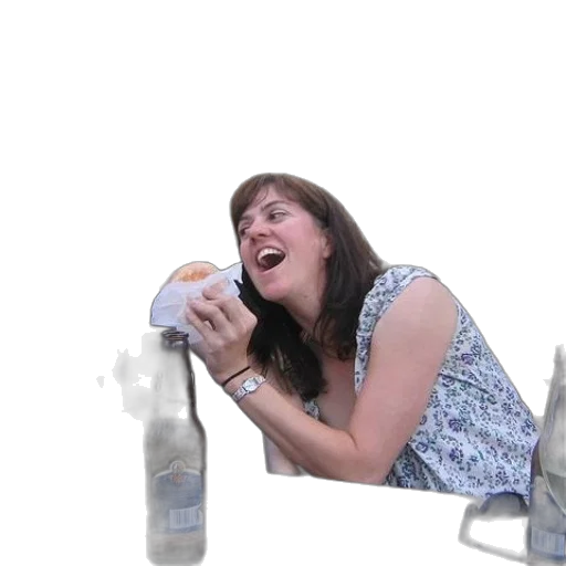 bottle, food, face, creature transparent PNG cut-out