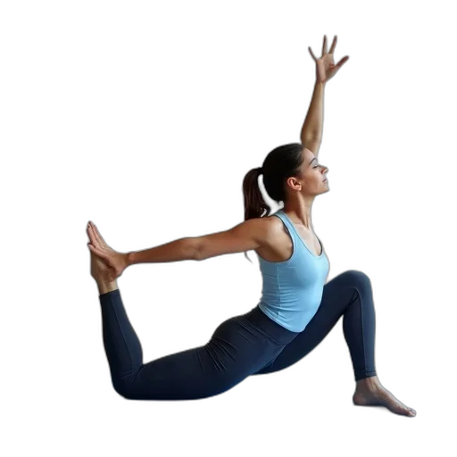 young, woman, doing, yoga transparent PNG cut-out