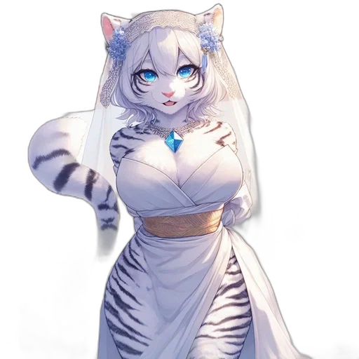 dress, staff, animal, jewelry transparent PNG cut-out