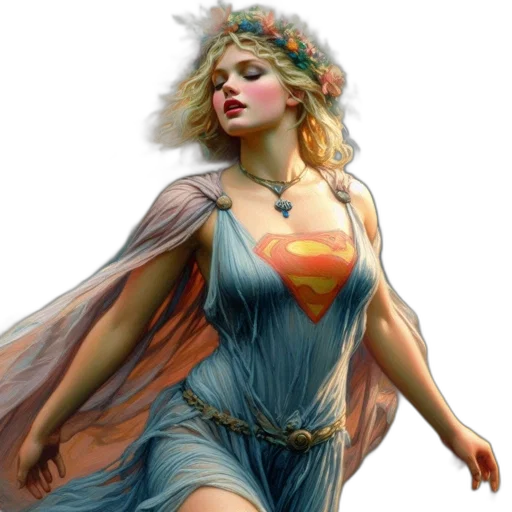 dress, comic book art, concept art, fantasy art transparent PNG cut-out