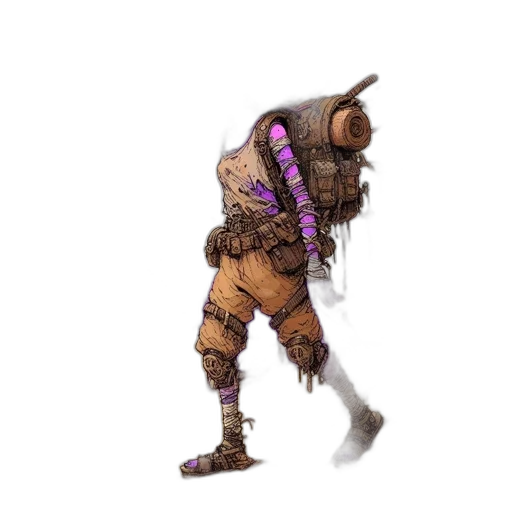 staff, weapon, robot, creature transparent PNG cut-out
