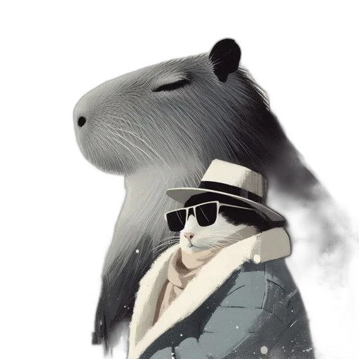 hat, animal, jacket, creature transparent PNG cut-out