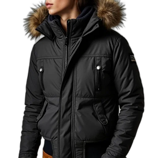 jacket, superdryche, quilted, det transparent PNG cut-out