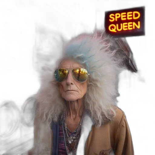 jacket, animal, hat, cyberpunk transparent PNG cut-out