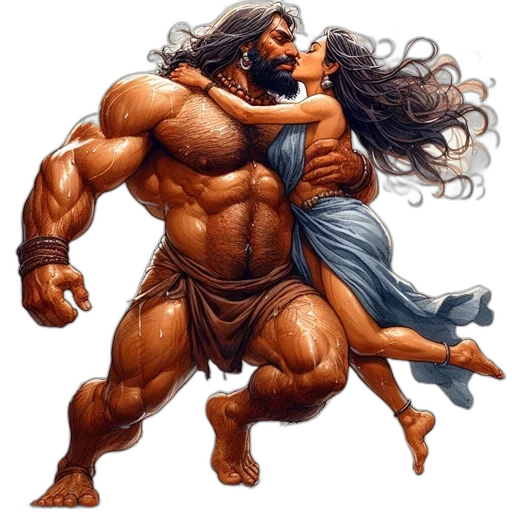 comic book art, concept art, fantasy art, underwater transparent PNG cut-out