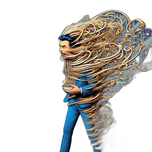hair, mask, jacket, creature transparent PNG cut-out