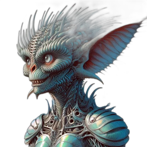 dragon, creature, face, mask transparent PNG cut-out
