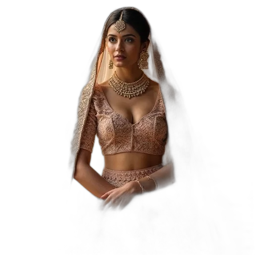 dress, jewelry, crown, photorealistic transparent PNG cut-out