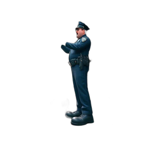 staff, hat, robot, jacket transparent PNG cut-out