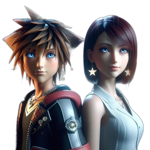 3d render, concept art, photorealistic, anime transparent PNG cut-out