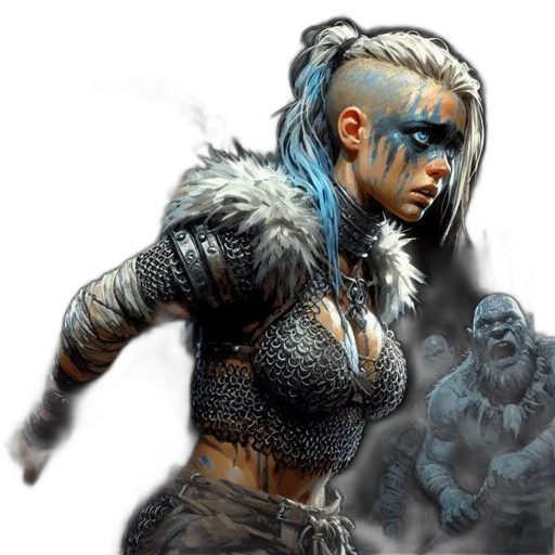 concept art, fantasy art, comic book art, photorealistic transparent PNG cut-out