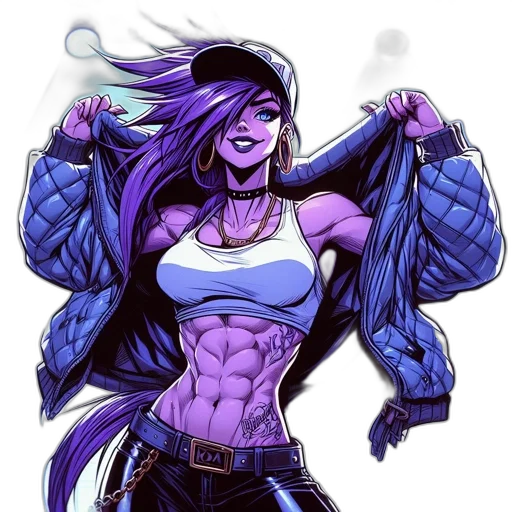jacket, comic book art, cyberpunk, concept art transparent PNG cut-out