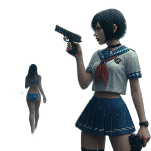 weapon, dress, creature, robot transparent PNG cut-out
