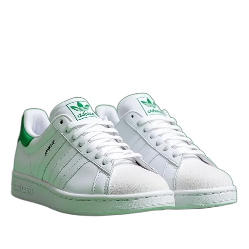 shoes, vaporwave, green, white transparent PNG cut-out