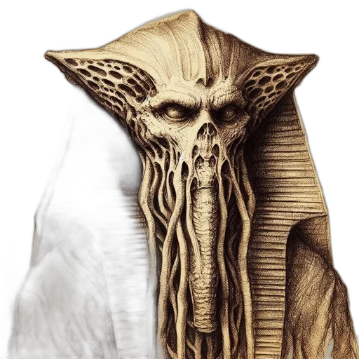 mask, creature, face, hair transparent PNG cut-out
