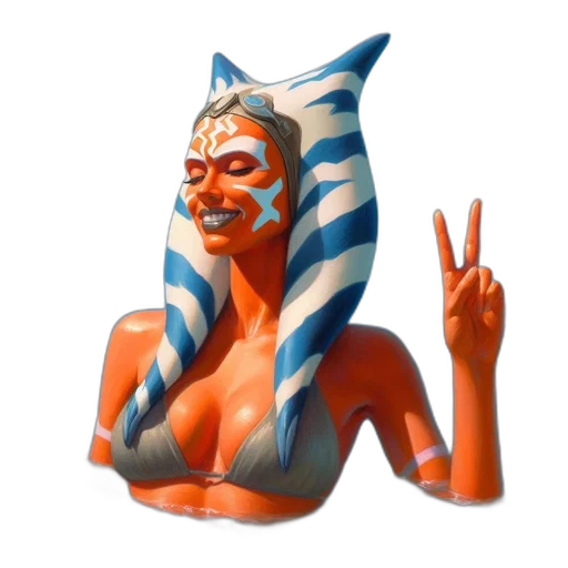 mask, fantasy art, concept art, 3d render transparent PNG cut-out