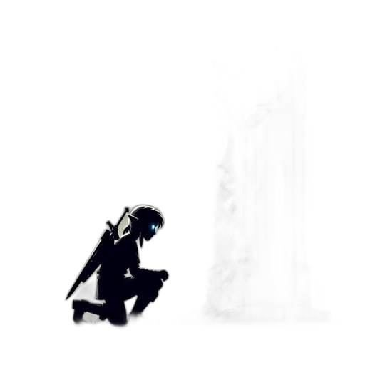 robot, sword, creature, weapon transparent PNG cut-out